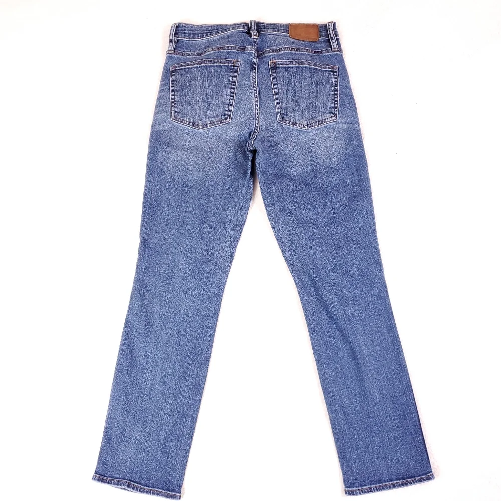 J. Crew Straight Leg Distressed Boyfriend Blue Jeans - Picture 4 of 6